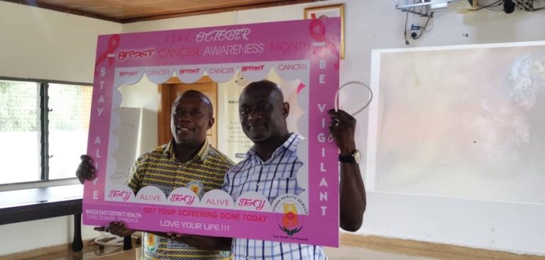 Wassa East District Health Directorate Intensifies Breast Cancer Awareness with Staff Sensitization and Screening